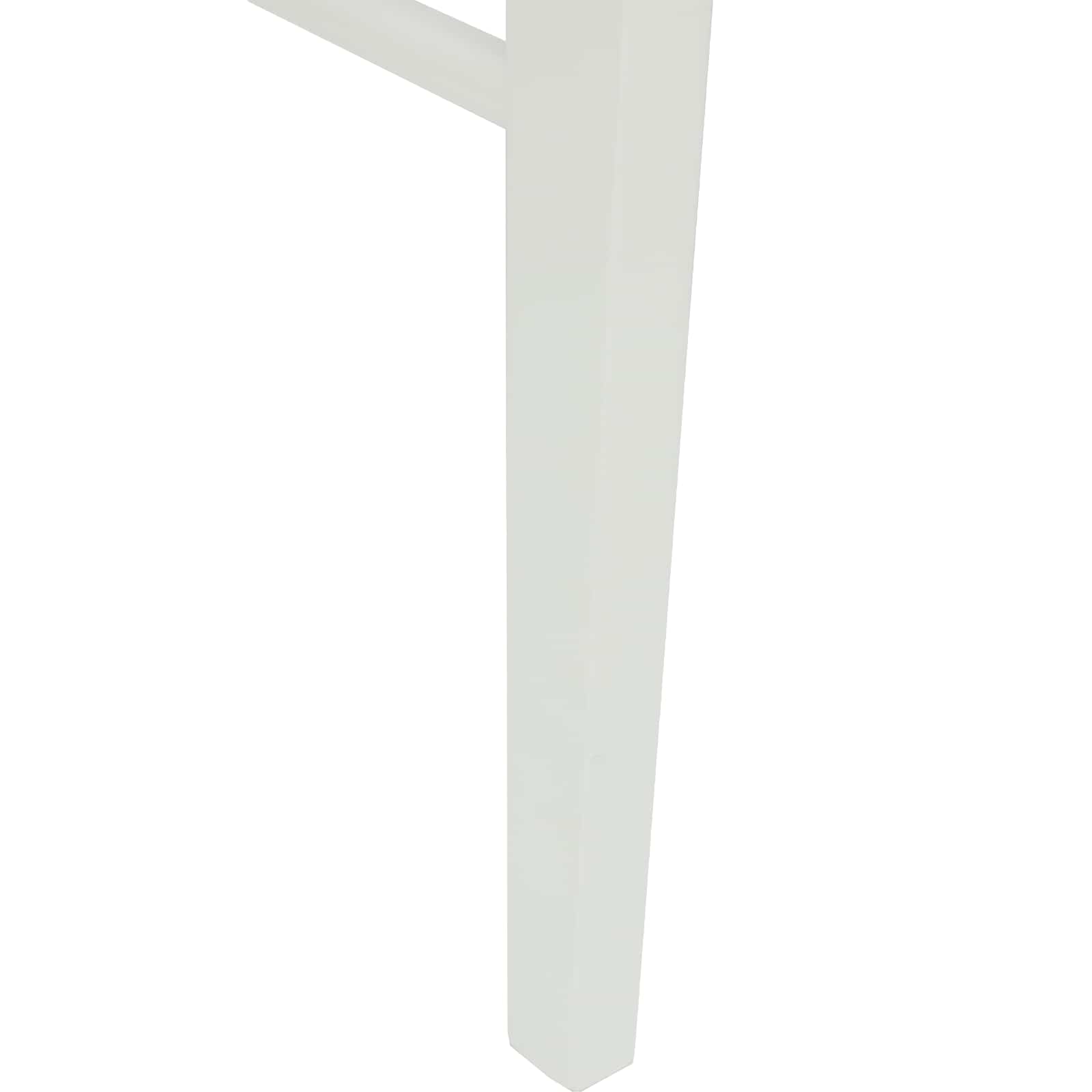 Καρέκλα τραπεζαρίας 2 pcs Λευκό και Καφέ Στερεό Ξύλο Ραβέντι