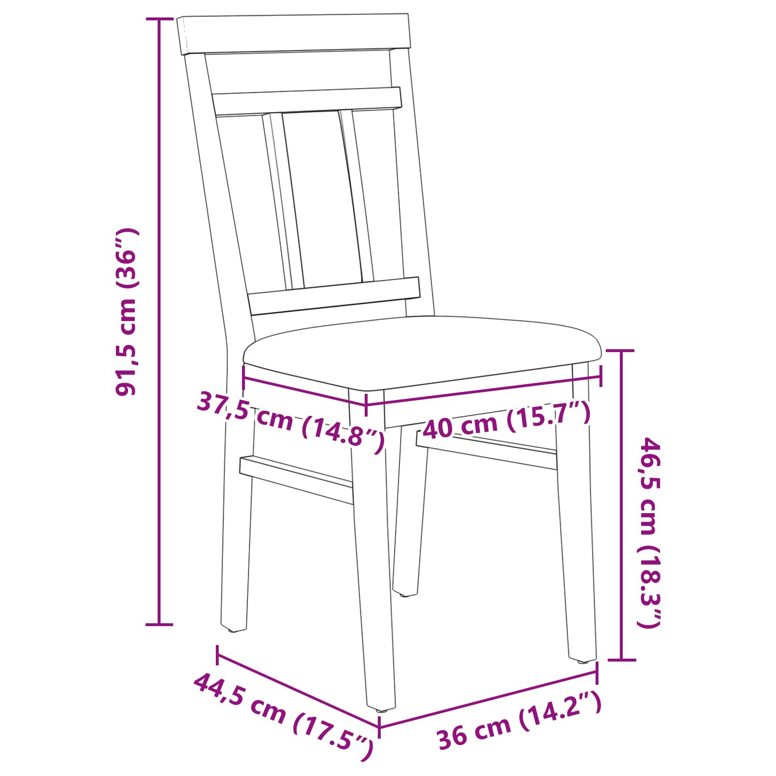 Καρέκλα τραπεζαρίας 2 pcs Φυσικό και Ανοιχτό