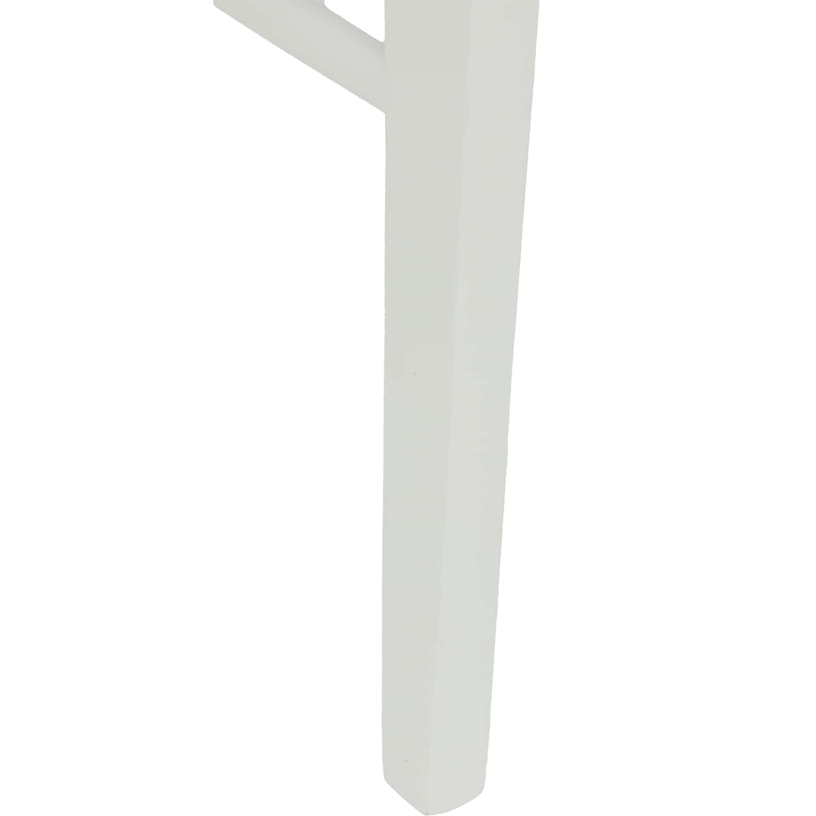 Καρέκλα τραπεζαρίας 2 pcs Λευκό Στερεό Ξύλο Ραβέντι