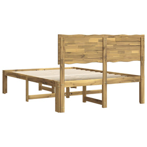 Διπλό Κρεβάτι με Κεφαλάρι ROSTOCK Λευκό 150 x 200 cm - Pakobazaar