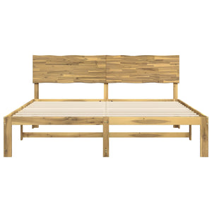 Διπλό Κρεβάτι με Κεφαλάρι ROSTOCK Λευκό 200 x 200 cm - Pakobazaar