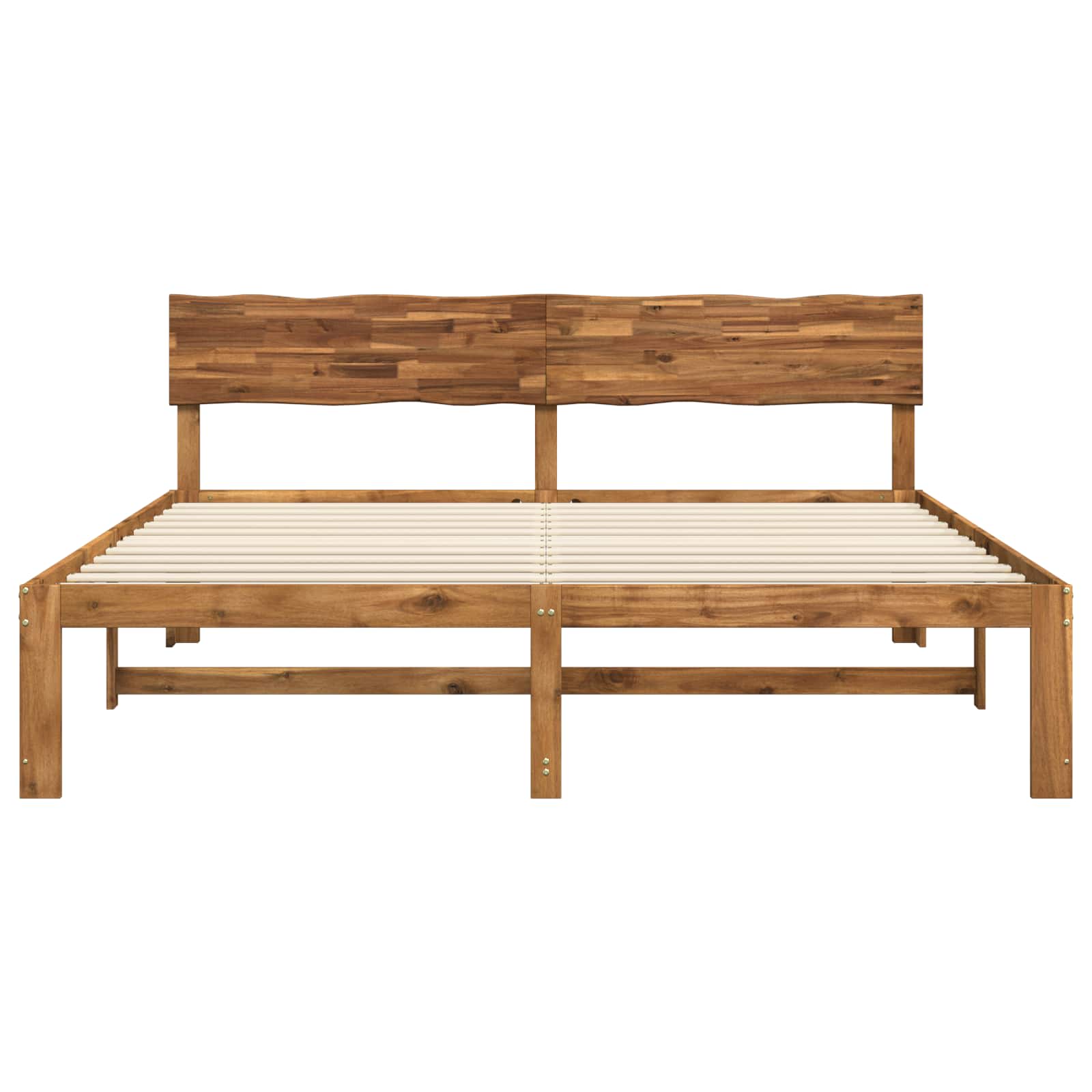 Διπλό Κρεβάτι με Κεφαλάρι ROSTOCK Φυσικό 180 x 200 cm - Pakobazaar