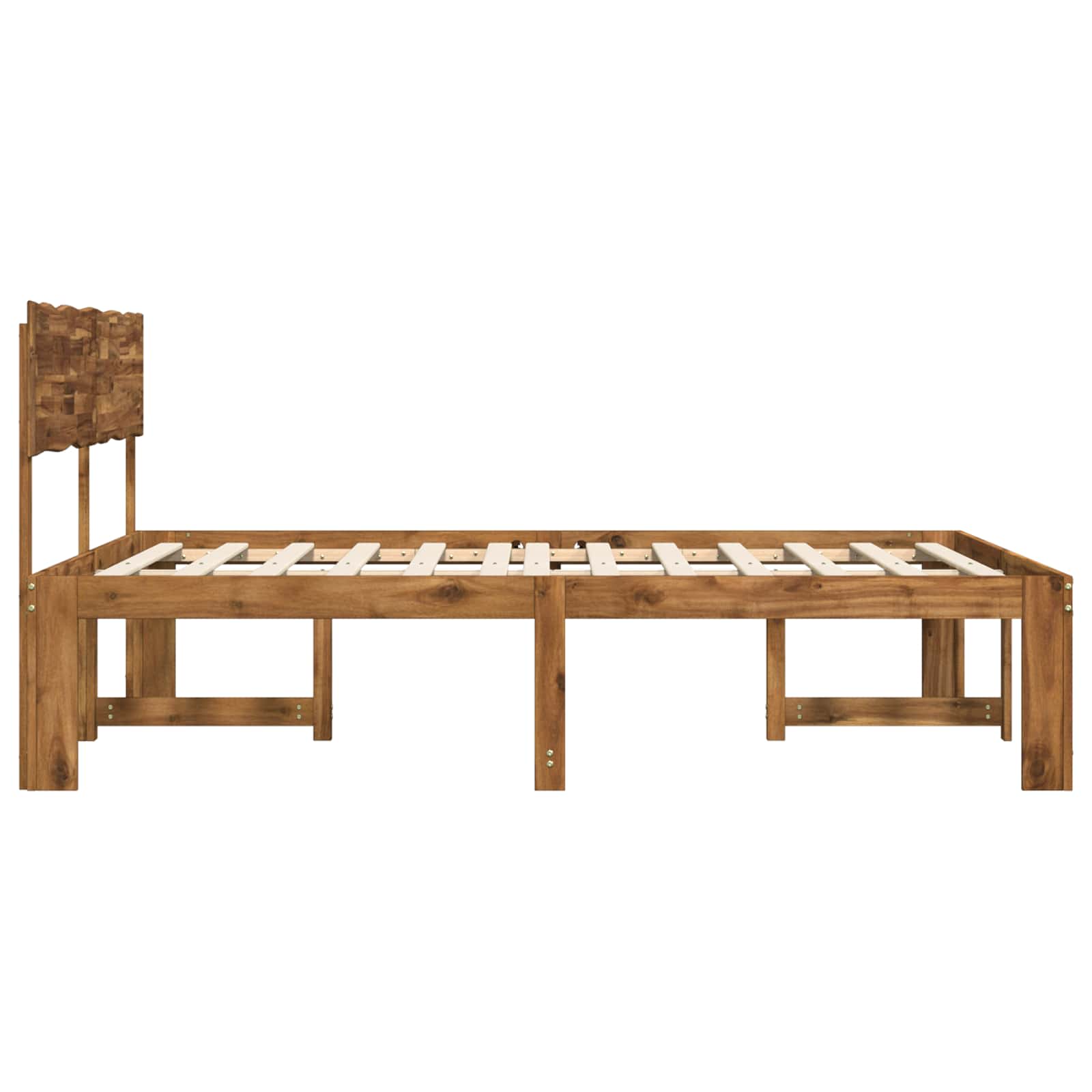 Διπλό Κρεβάτι με Κεφαλάρι ROSTOCK Φυσικό 180 x 200 cm - Pakobazaar