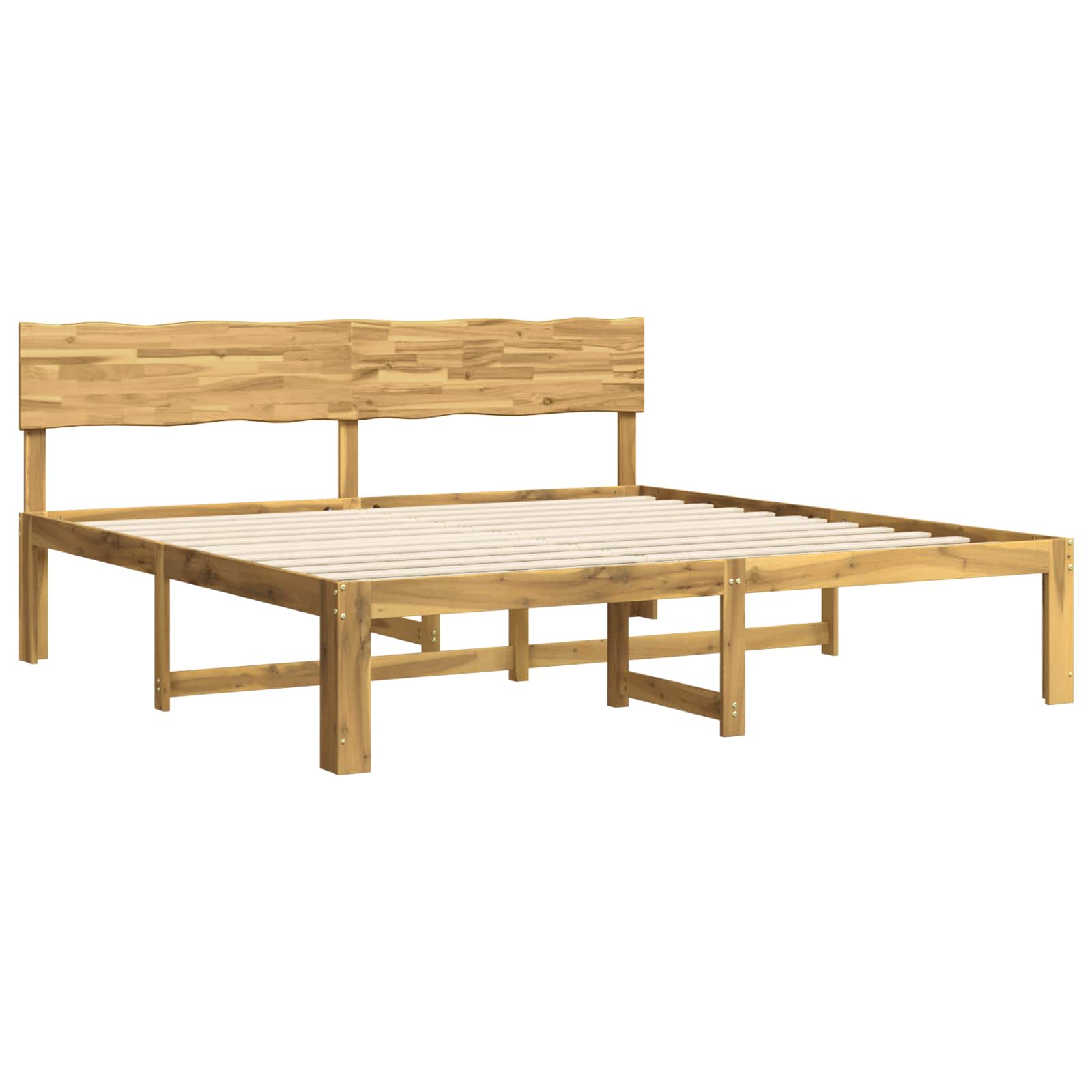 Διπλό Κρεβάτι με Κεφαλάρι ROSTOCK Λευκό 180 x 200 cm - Pakobazaar