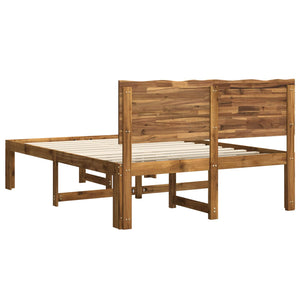 Διπλό Κρεβάτι με Κεφαλάρι ROSTOCK Φυσικό 150 x 200 cm - Pakobazaar