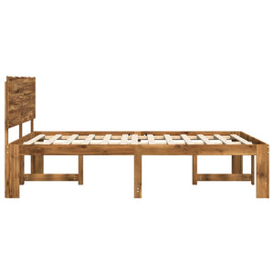 Διπλό Κρεβάτι με Κεφαλάρι ROSTOCK Φυσικό 150 x 200 cm - Pakobazaar
