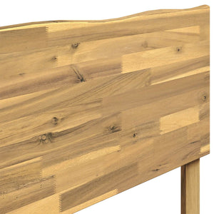Διπλό Κρεβάτι με Κεφαλάρι ROSTOCK Λευκό 150 x 200 cm - Pakobazaar