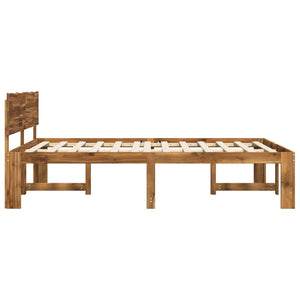 Διπλό Κρεβάτι με Κεφαλάρι ROSTOCK Φυσικό 150 x 200 cm - Pakobazaar