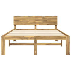 Διπλό Κρεβάτι με Κεφαλάρι ROSTOCK Λευκό 150 x 200 cm - Pakobazaar