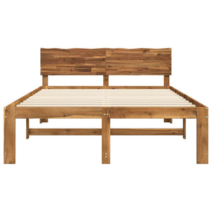 Διπλό Κρεβάτι με Κεφαλάρι ROSTOCK Φυσικό 160 x 200 cm - Pakobazaar