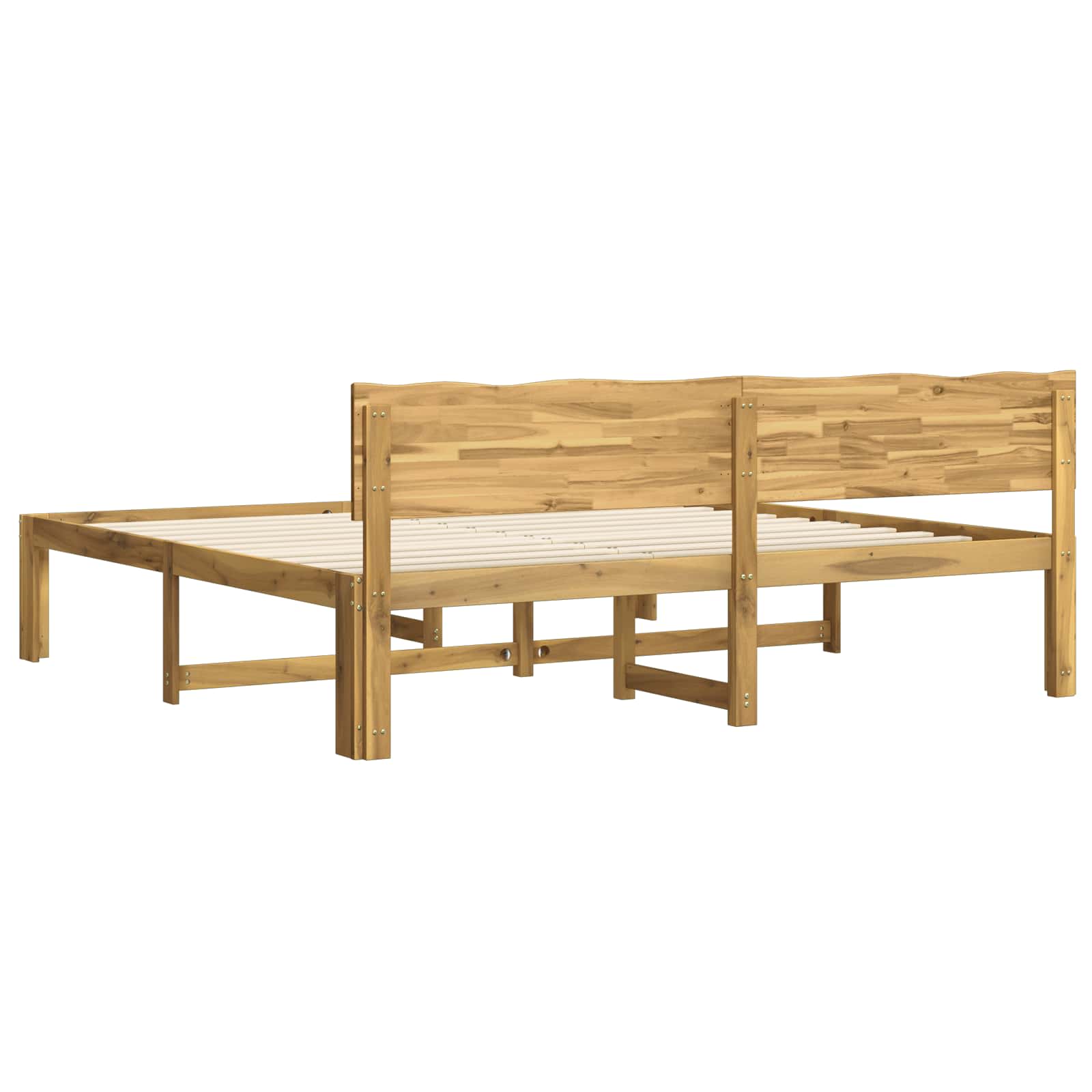Διπλό Κρεβάτι με Κεφαλάρι ROSTOCK Λευκό 180 x 200 cm