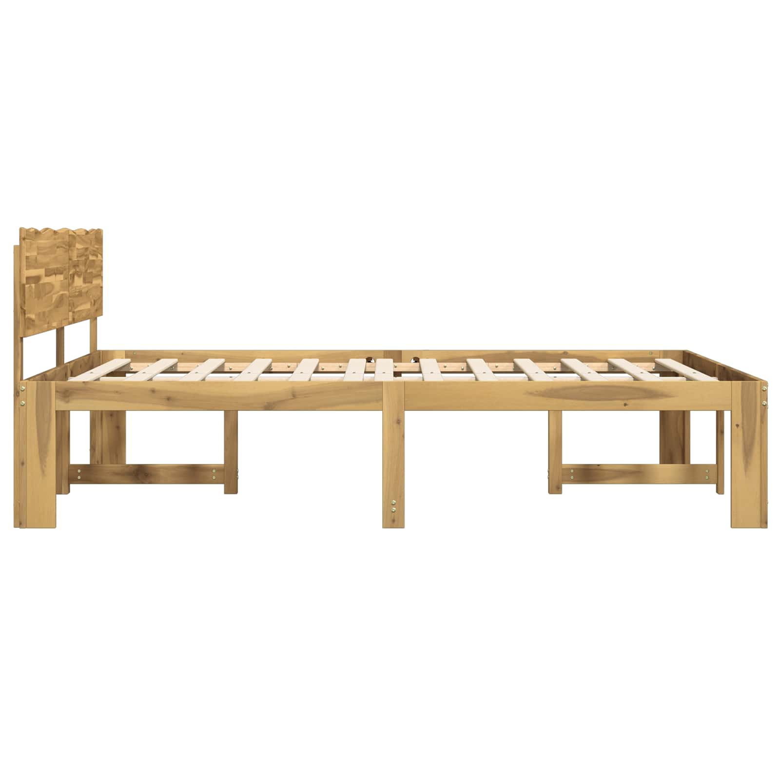 Διπλό Κρεβάτι με Κεφαλάρι ROSTOCK Λευκό 180 x 200 cm