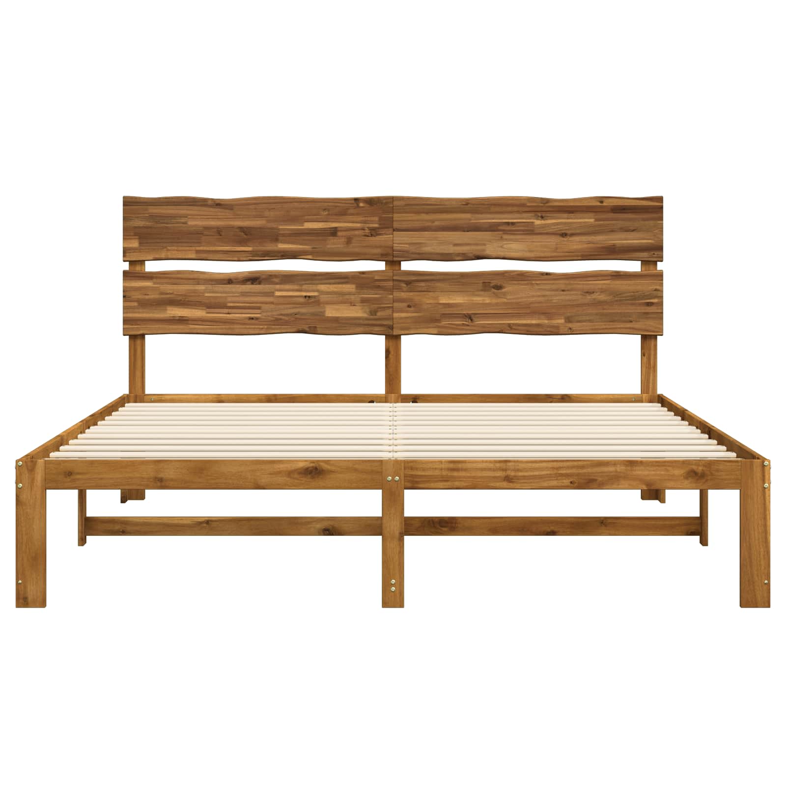 Διπλό Κρεβάτι με Κεφαλάρι ROSTOCK Φυσικό 180 x 200 cm