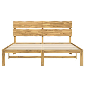 Διπλό Κρεβάτι με Κεφαλάρι ROSTOCK Λευκό 200 x 200 cm - Pakobazaar