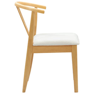 Καρέκλα τραπεζαρίας 2 τμχ. Στερεό Ξύλο Ραβέντι