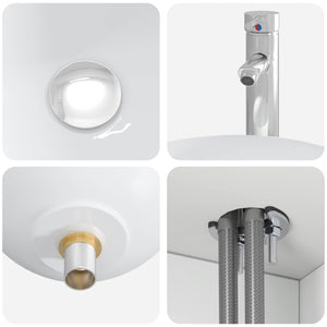 Σετ Ντουλαπιών Μπάνιου 3 τμχ. Γυαλιστερό Λευκό - Pakobazaar