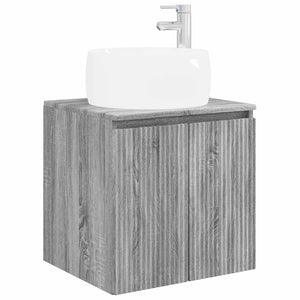 Σετ Ντουλαπιών Μπάνιου 3 τμχ. Γκρι Sonoma 49,5 x 44,5 x 66 εκ