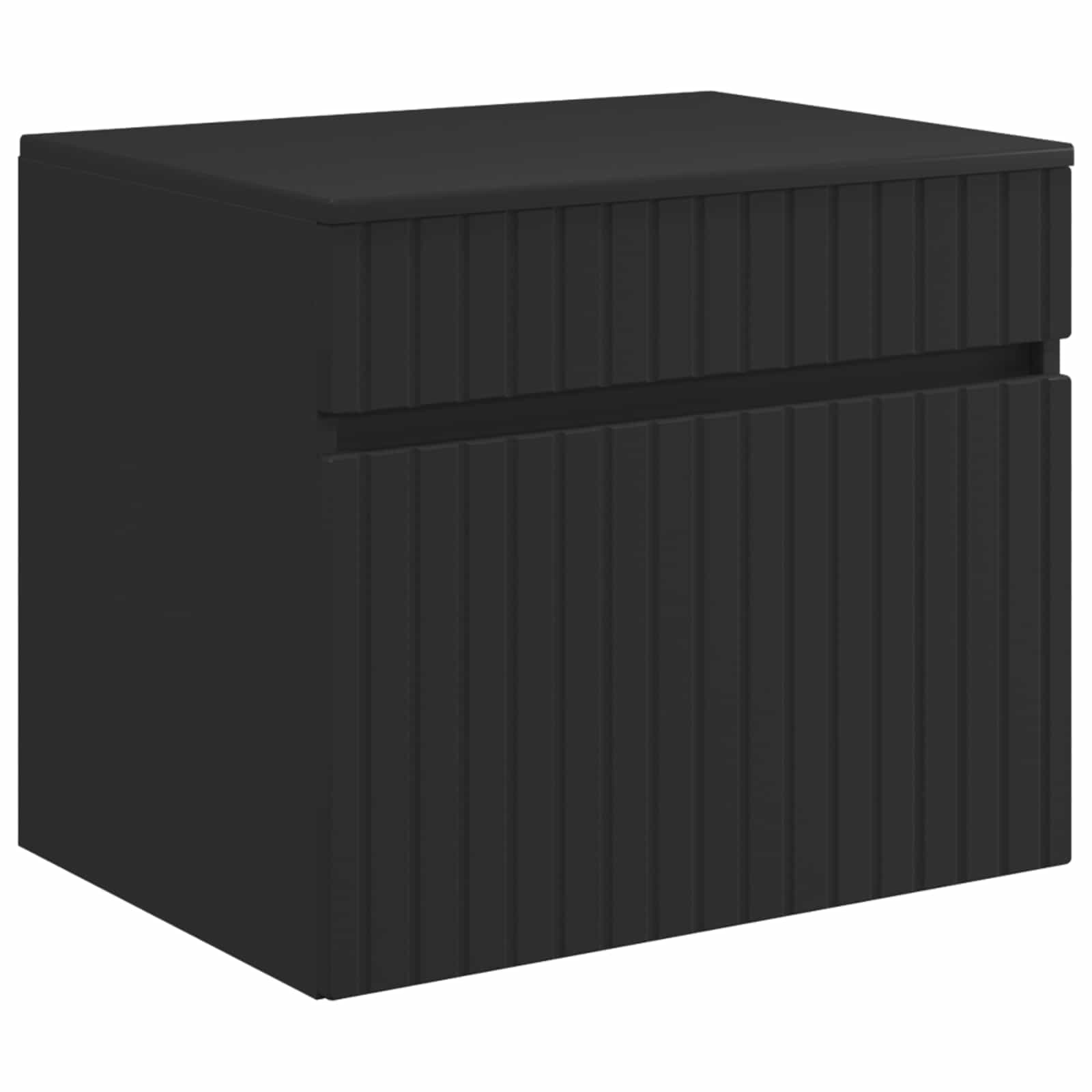 Σετ Ντουλαπιών Μπάνιου 3 τμχ. Μαύρο 49 x 44,5 x 66,5 εκ - Pakobazaar