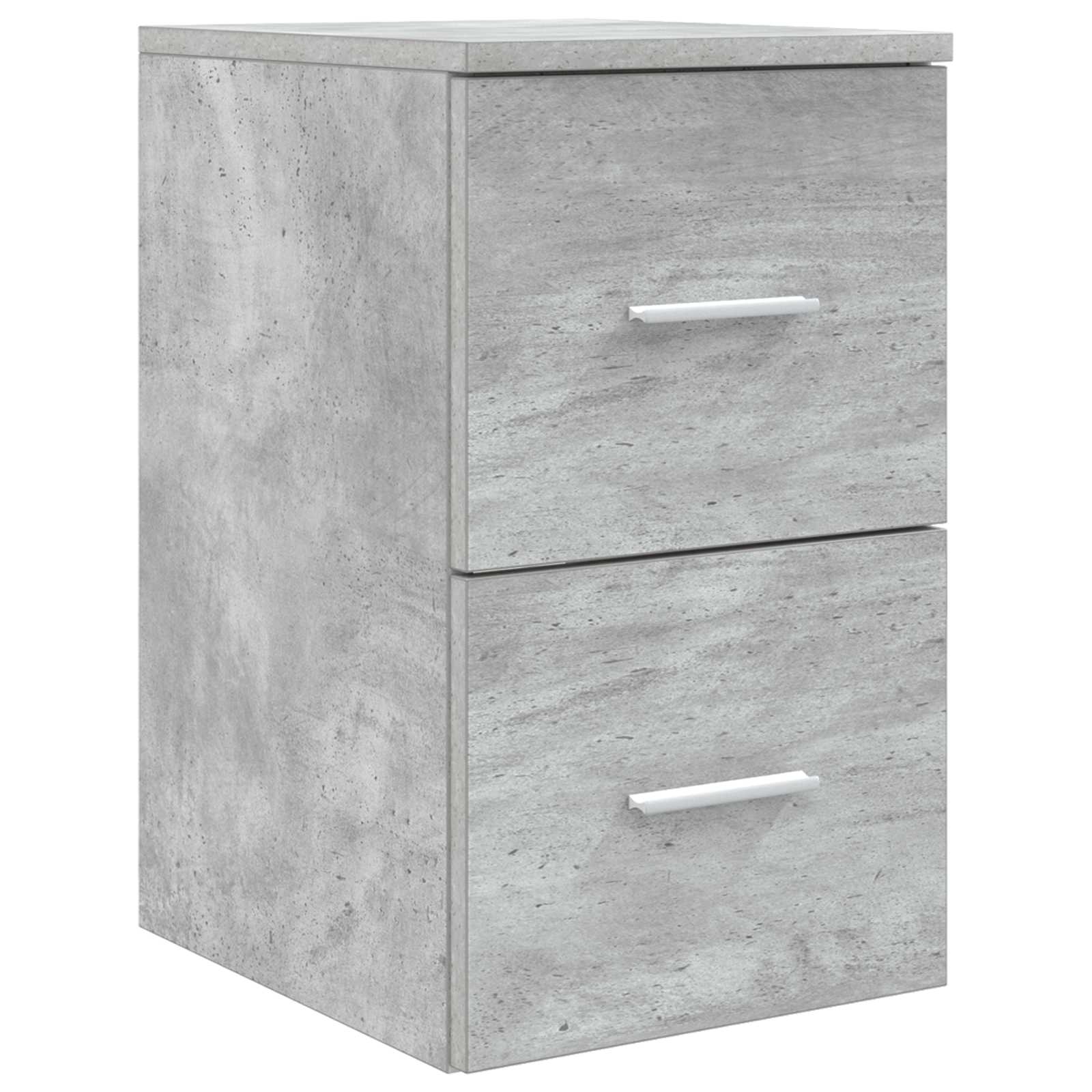 Σετ Ντουλαπιών Μπάνιου 3 τμχ. Γκρι Σκυροδέματος - Pakobazaar