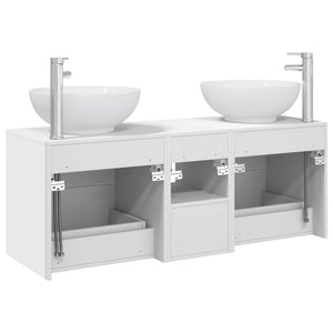 Σετ Επίπλων Μπάνιου 3 τμχ. Λευκό 49,5 x 44,5 x 65 εκ - Pakobazaar