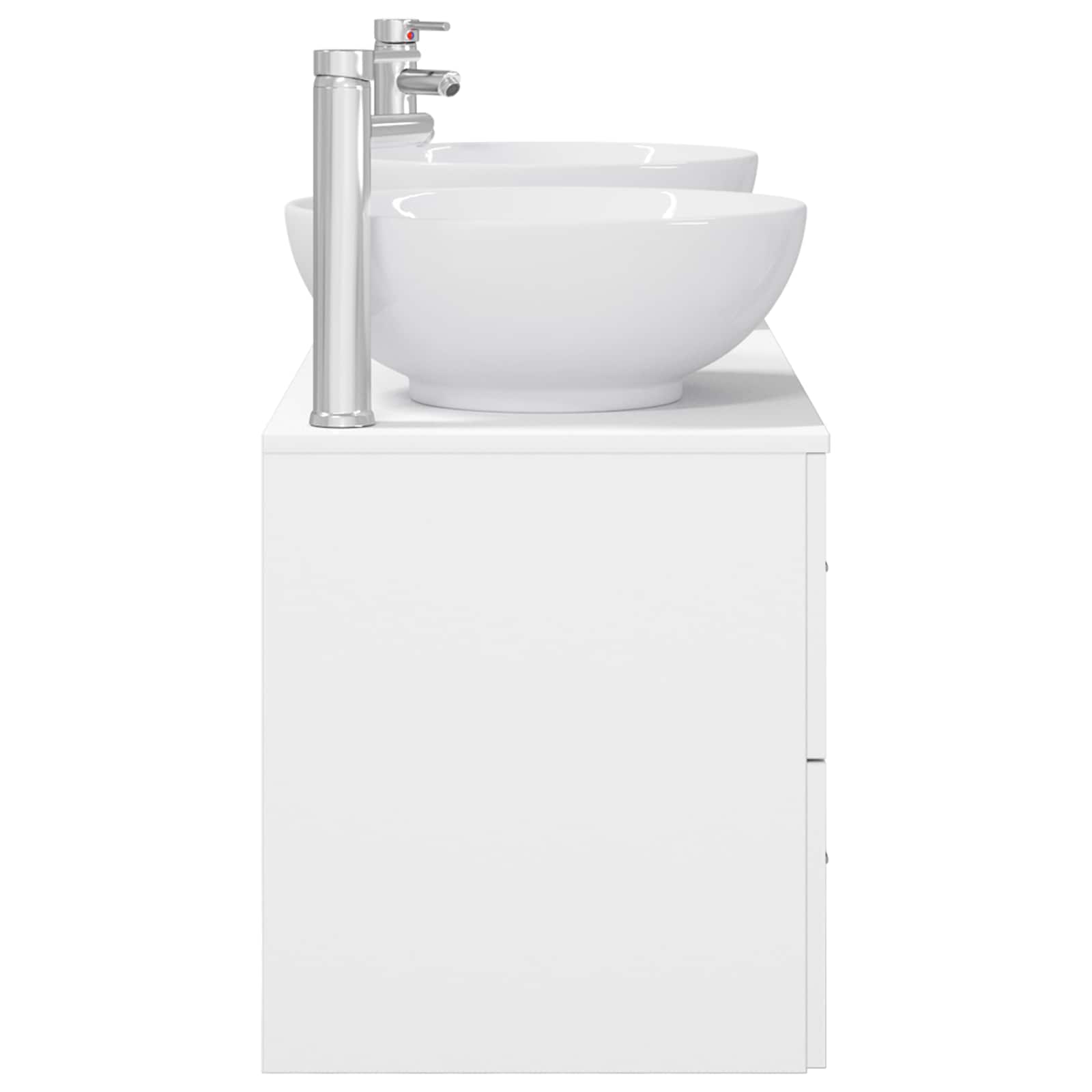 Σετ Επίπλων Μπάνιου 3 τμχ. Λευκό 49,5 x 44,5 x 65 εκ - Pakobazaar