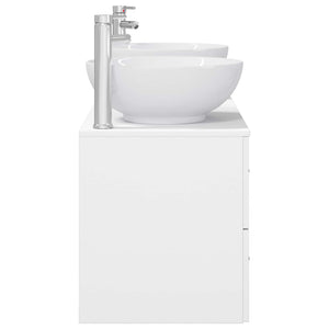 Σετ Επίπλων Μπάνιου 3 τμχ. Λευκό 49,5 x 44,5 x 65 εκ - Pakobazaar
