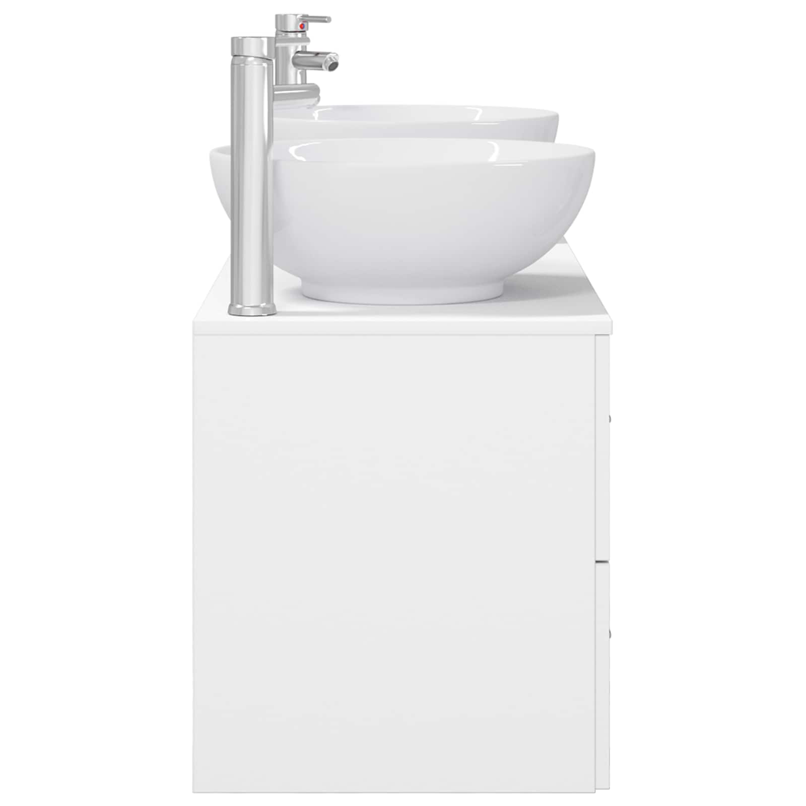 Σετ Επίπλων Μπάνιου 3 τμχ. Λευκό 49,5 x 44,5 x 65 εκ - Pakobazaar