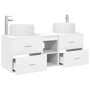 Σετ Επίπλων Μπάνιου 3 τμχ. Λευκό 49,5 x 44,5 x 66 εκ - Pakobazaar