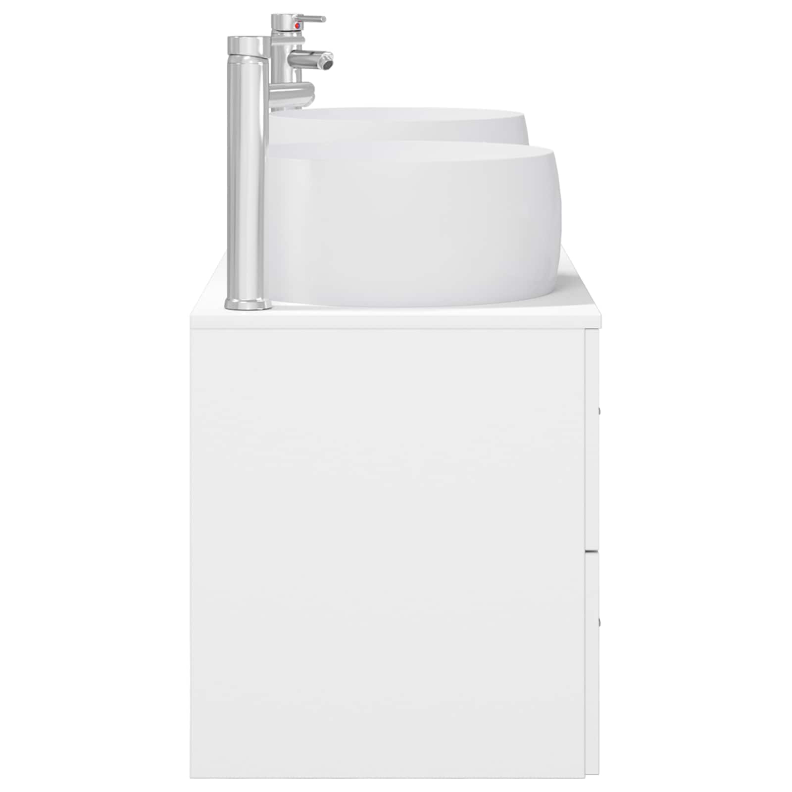 Σετ Επίπλων Μπάνιου 3 τμχ. Λευκό 49,5 x 44,5 x 66 εκ - Pakobazaar