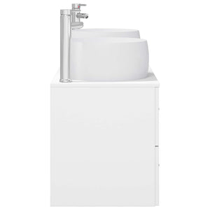 Σετ Επίπλων Μπάνιου 3 τμχ. Λευκό 49,5 x 44,5 x 66 εκ - Pakobazaar