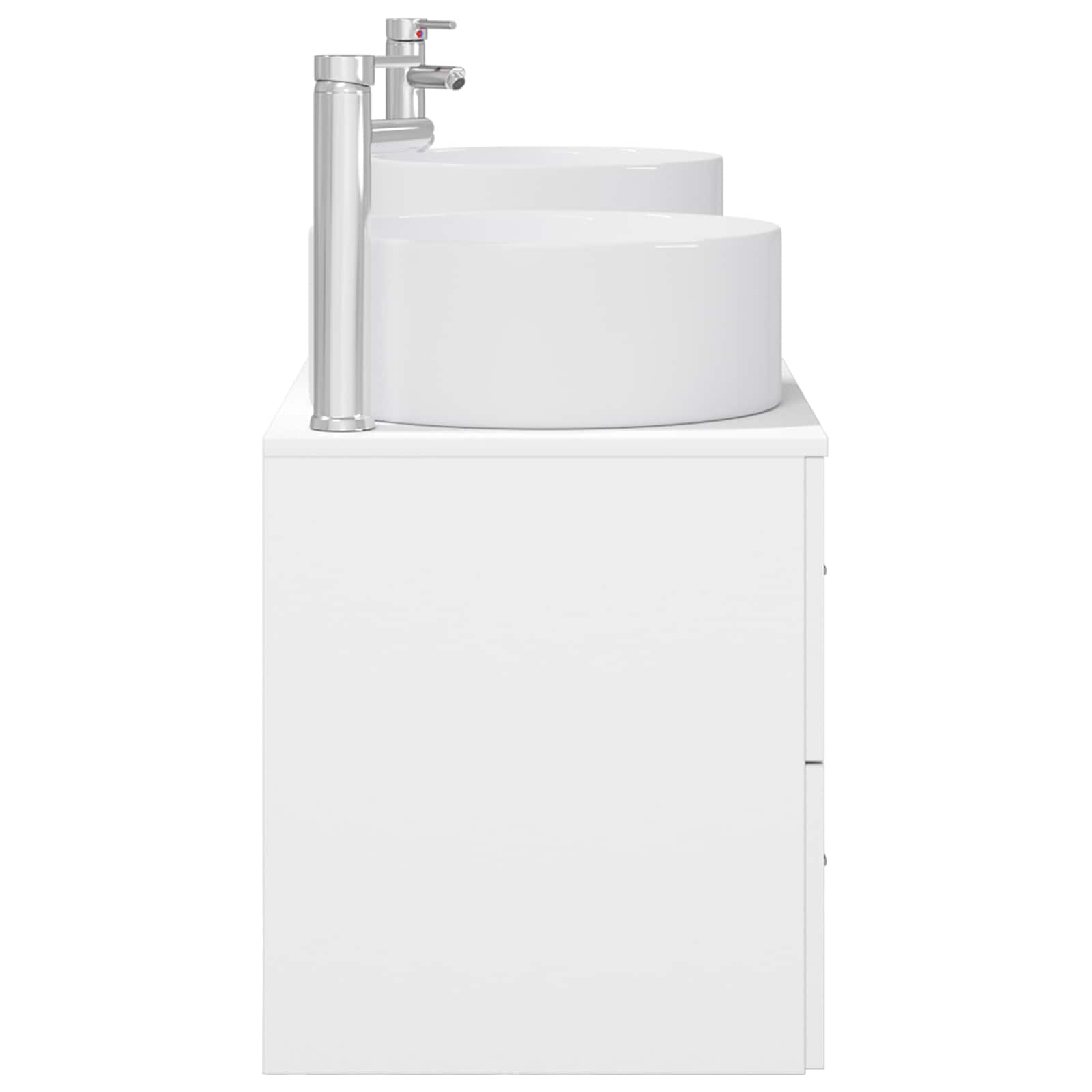 Σετ Επίπλων Μπάνιου 3 τμχ. Λευκό 49,5 x 44,5 x 65,5 εκ - Pakobazaar