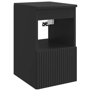 Σετ Επίπλων Μπάνιου 5 τμχ. Μαύρο 33 x 34,5 x 100 εκ - Pakobazaar