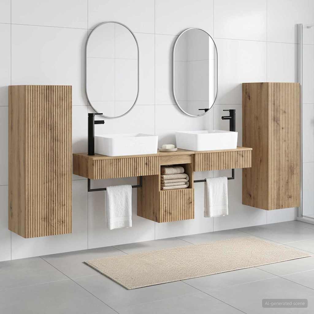 Σετ Επίπλων Μπάνιου 5 τμχ. Artisan Δρυς 33 x 34,5 x 100 εκ