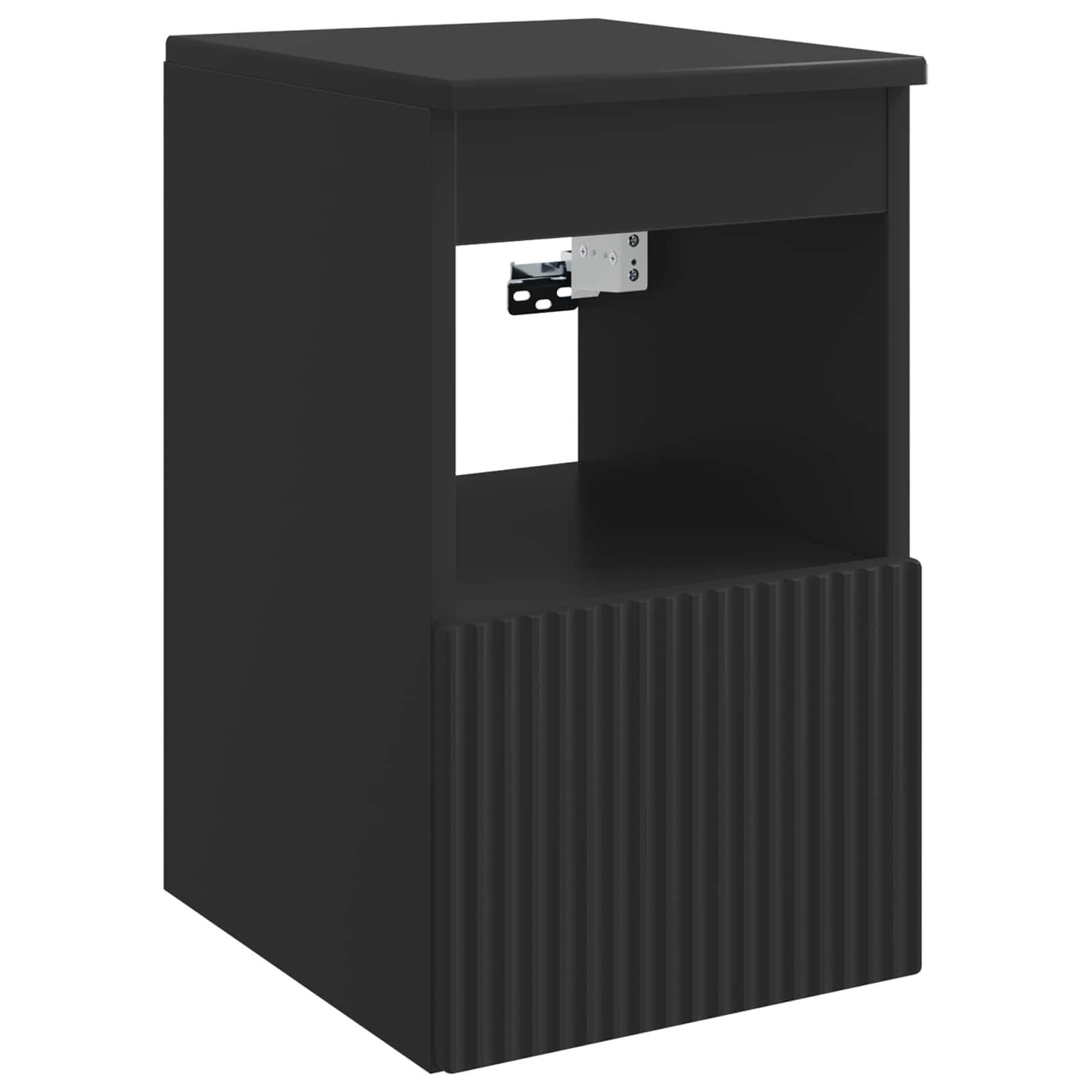 Σετ Επίπλων Μπάνιου 5 τμχ. Μαύρο 33 x 34,5 x 100 εκ - Pakobazaar