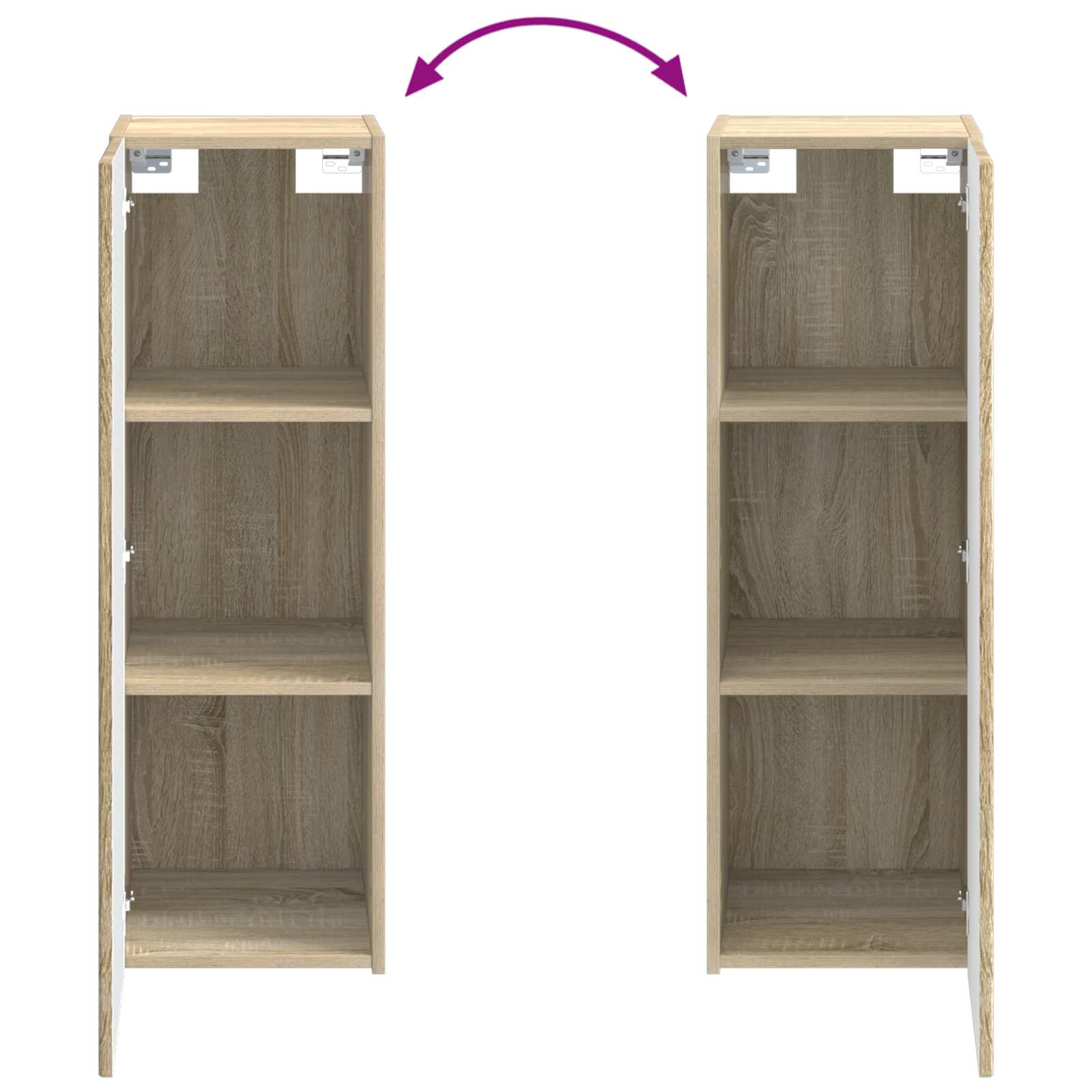 Σετ Επίπλων Μπάνιου 5 τμχ. Sonoma Δρυς 33 x 34,5 x 100 εκ - Pakobazaar