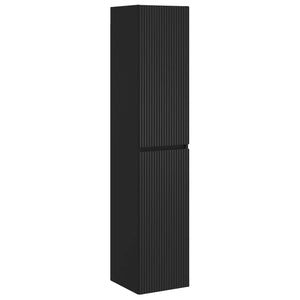 Σετ Επίπλων Μπάνιου 3 τμχ. Μαύρο 33 x 34,5 x 160 εκ