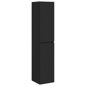 Σετ Επίπλων Μπάνιου 3 τμχ. Μαύρο 33 x 34,5 x 160 εκ