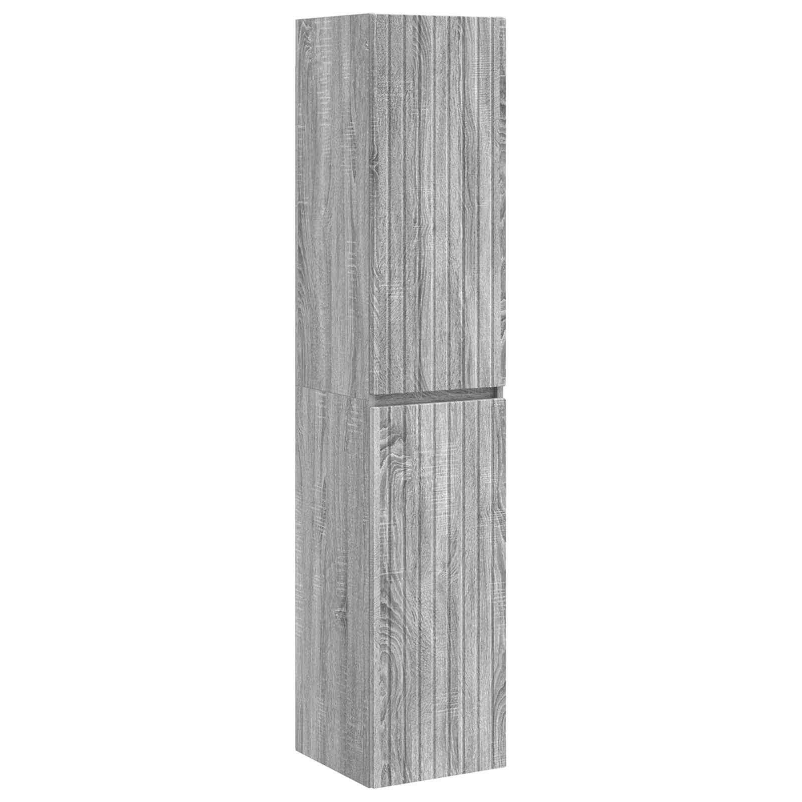 Σετ Επίπλων Μπάνιου 3 τμχ. Γκρι Sonoma 33 x 34,5 x 160 εκ