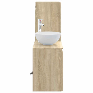 Σετ Επίπλων Μπάνιου 2 τμχ. Sonoma Δρυς 33 x 34,5 x 100 εκ - Pakobazaar