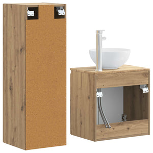 Σετ Επίπλων Μπάνιου 2 τμχ. Artisan Δρυς 33 x 34,5 x 100 εκ - Pakobazaar