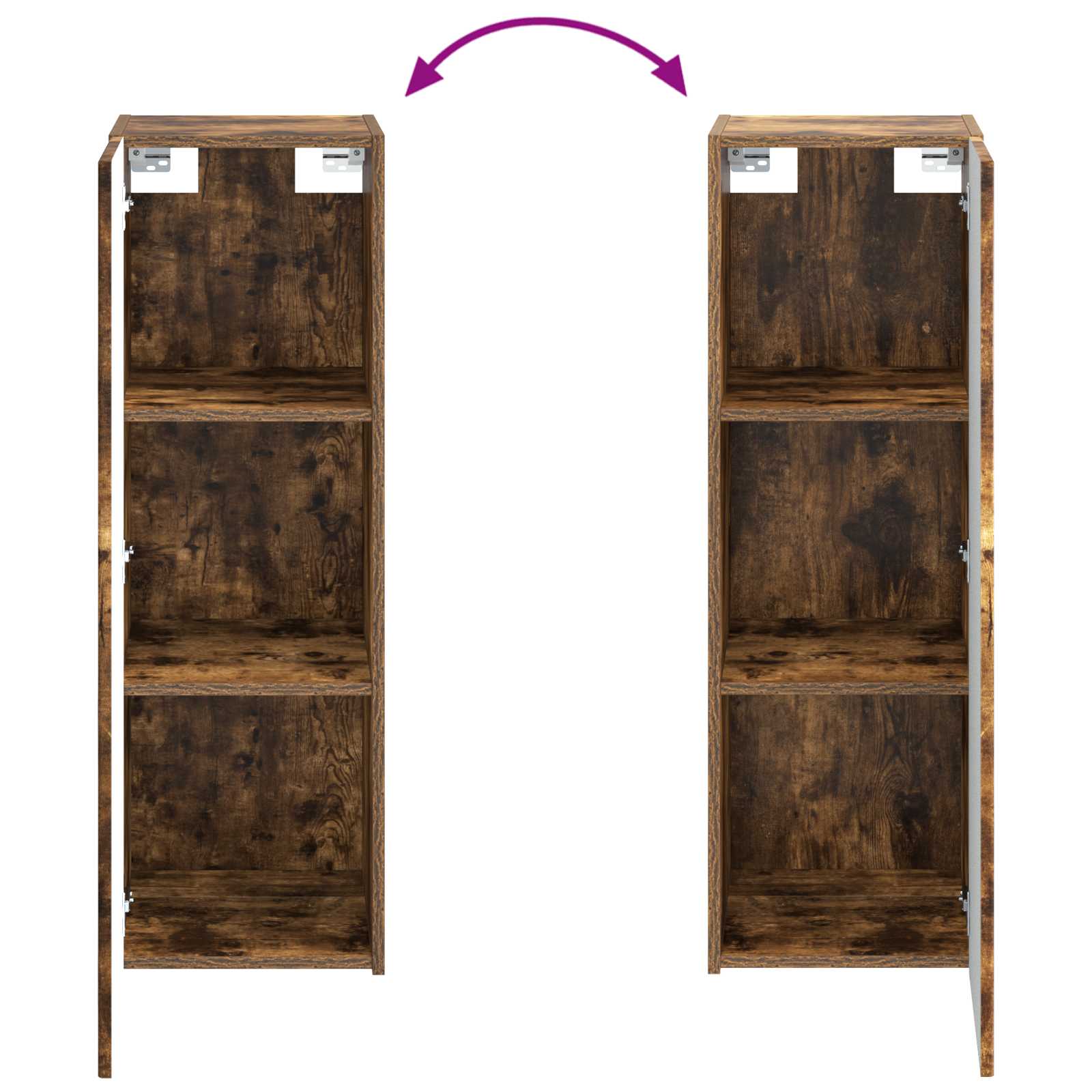 Σετ Επίπλων Μπάνιου 2 τμχ. Καπνισμένο Ξύλο Δρυός