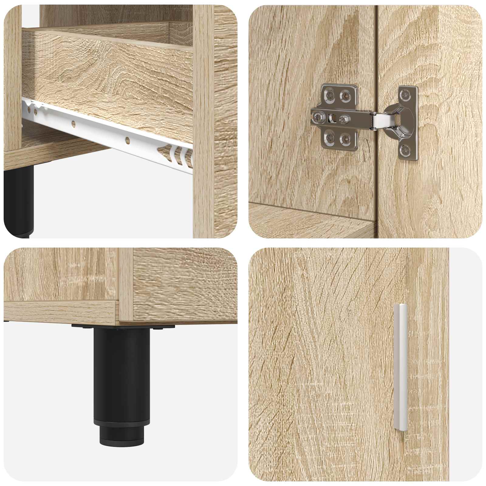 Έπιπλο μπάνιου Sonoma Δρυς 60 x 35 x 60 εκ. Επεξεργασμένο Ξύλο - Pakobazaar