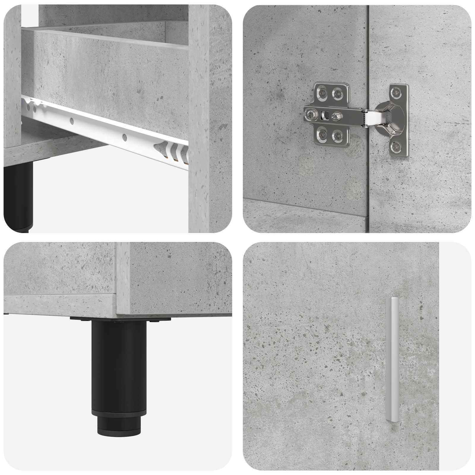 Έπιπλο μπάνιου Γκρι Σκυροδέματος 60 x 35 x 60 εκ. - Pakobazaar