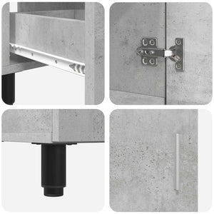 Έπιπλο μπάνιου Γκρι Σκυροδέματος 60 x 35 x 60 εκ. - Pakobazaar