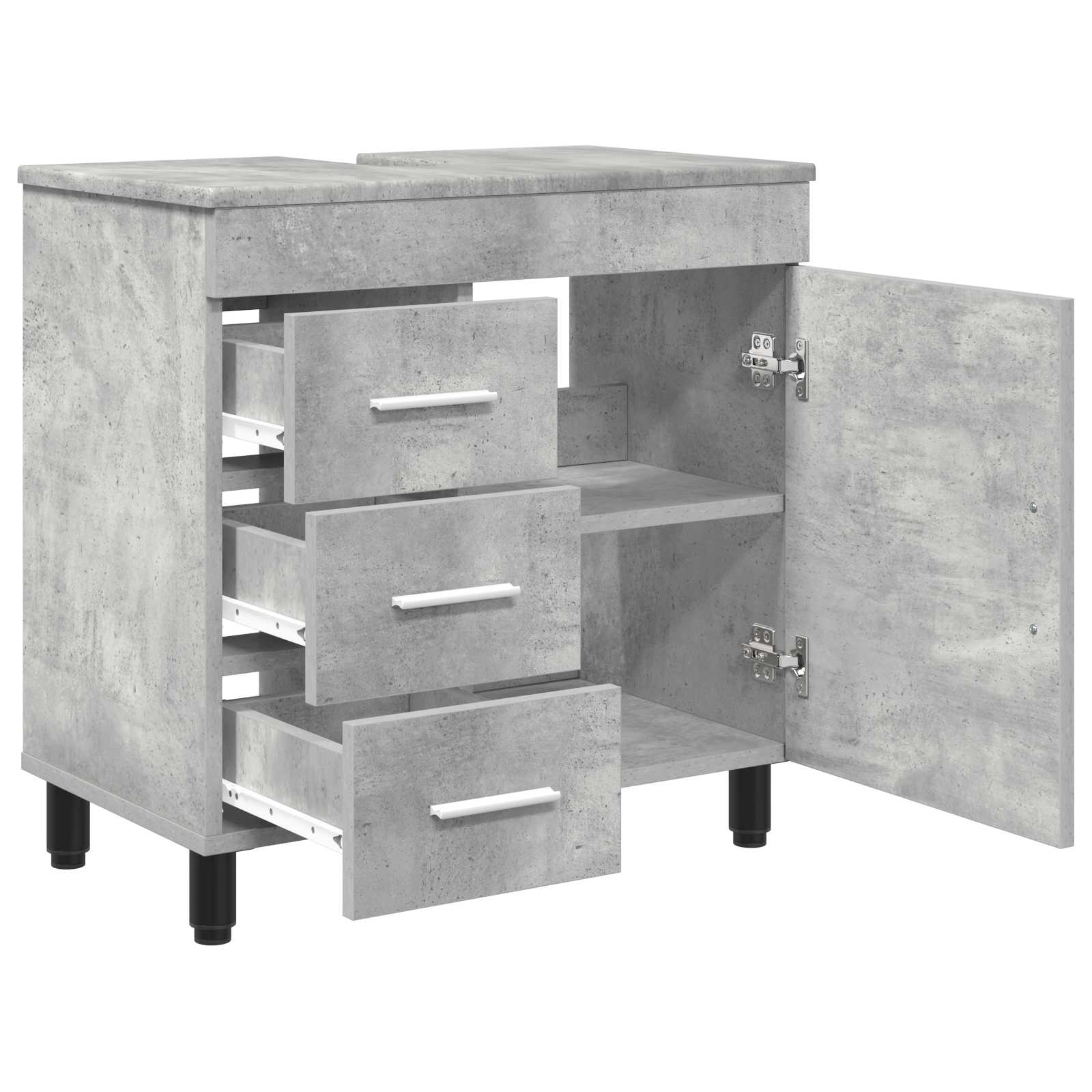 Έπιπλο μπάνιου Γκρι Σκυροδέματος 60 x 35 x 60 εκ. - Pakobazaar
