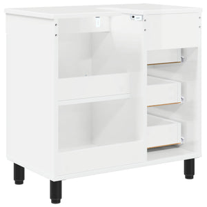 Έπιπλο μπάνιου Γυαλιστερό Λευκό 60 x 35 x 60 εκ. - Pakobazaar