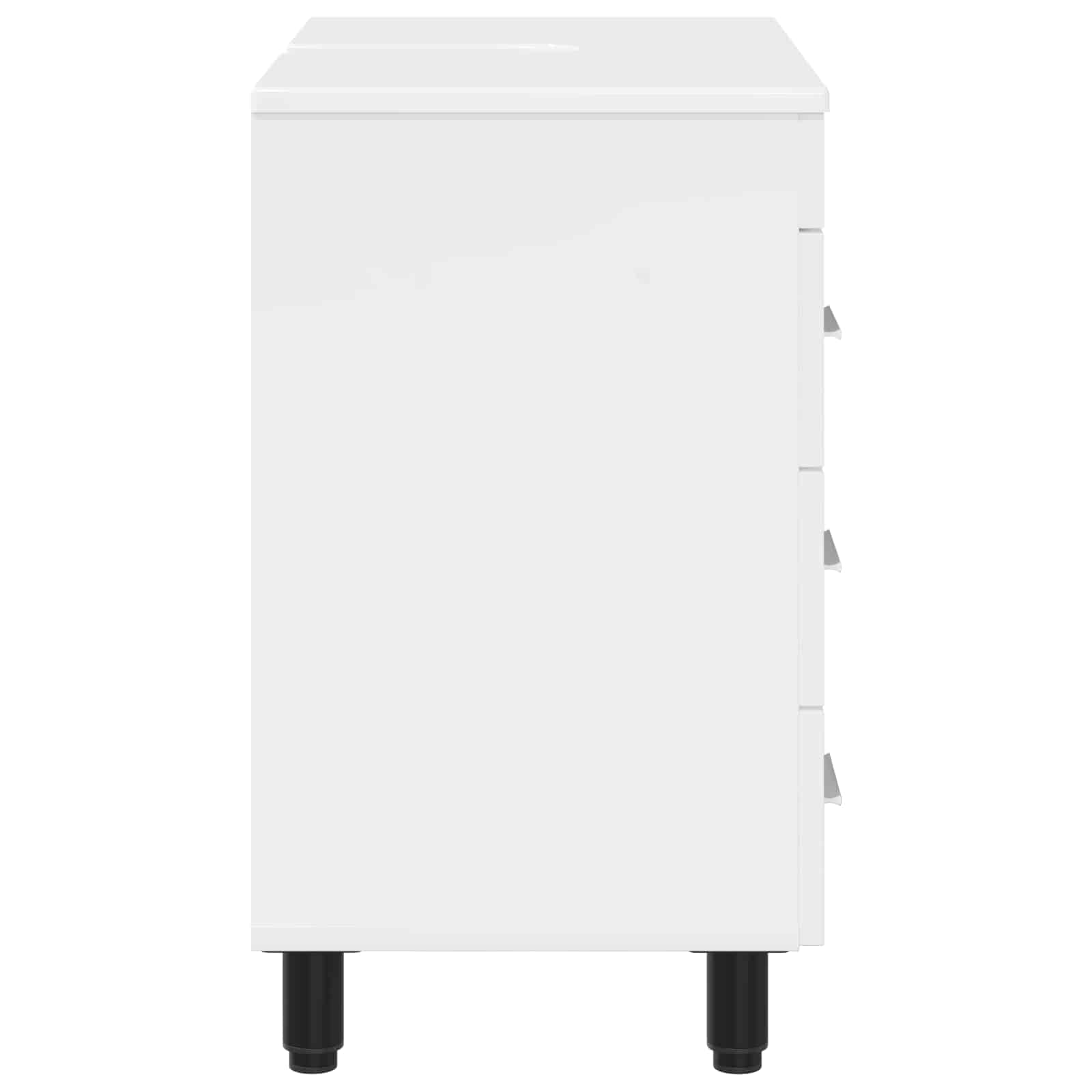 Έπιπλο μπάνιου Γυαλιστερό Λευκό 60 x 35 x 60 εκ. - Pakobazaar