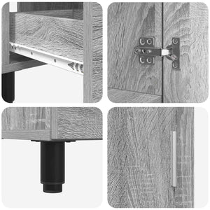 Έπιπλο μπάνιου Γκρι Sonoma 60 x 35 x 60 εκ. Επεξεργασμένο Ξύλο - Pakobazaar