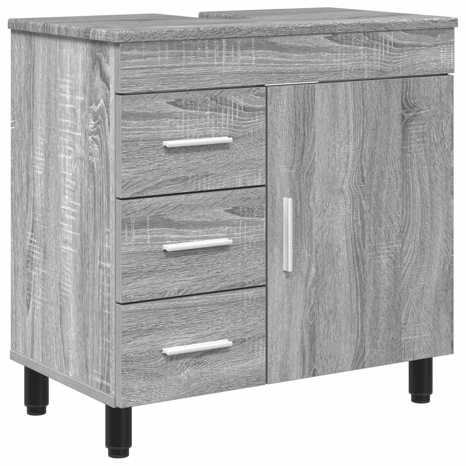 Έπιπλο μπάνιου Γκρι Sonoma 60 x 35 x 60 εκ. Επεξεργασμένο Ξύλο - Pakobazaar