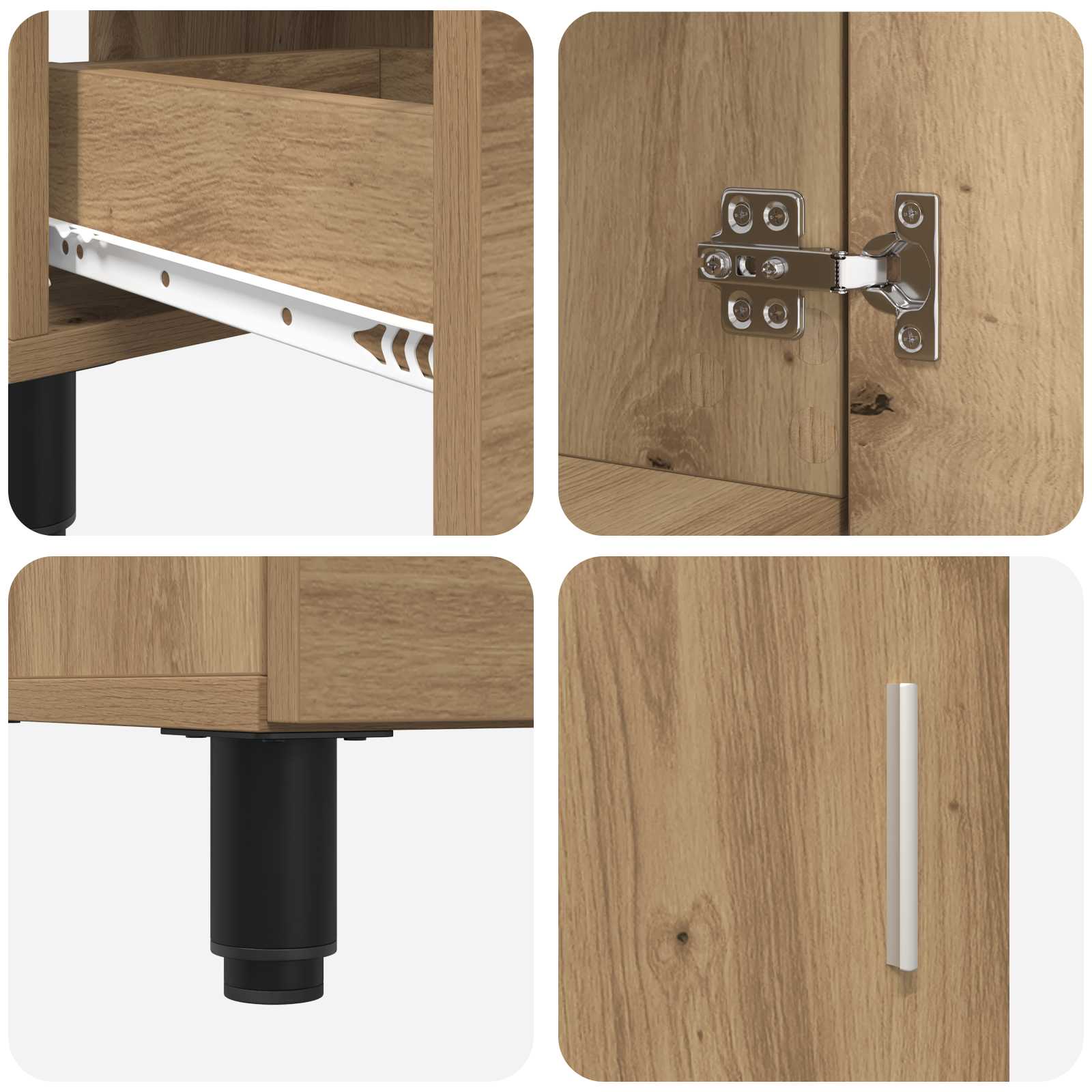 Έπιπλο μπάνιου Artisan Δρυς 60 x 35 x 60 εκ. Επεξεργασμένο Ξύλο - Pakobazaar